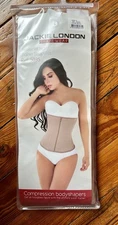 Jackie London Shapewear Waist Trainer Cincher Corset L Powernet 5035 Mocha
