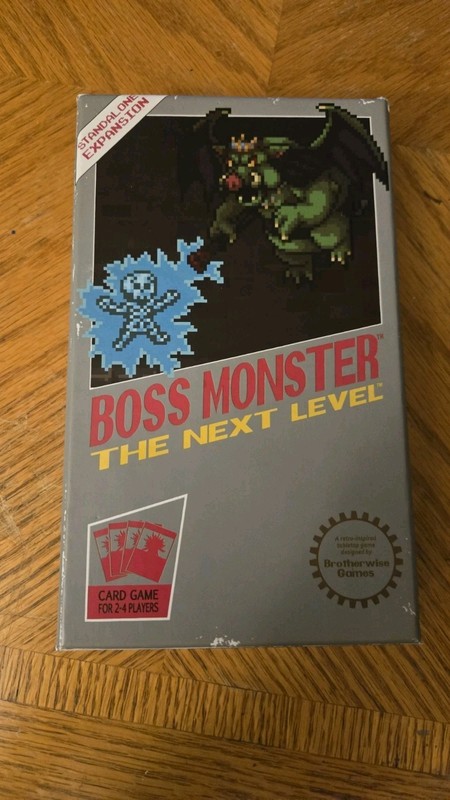 Boss Monster The Next Level Stand Alone Game/Expansion Game Box And Cards