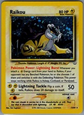 pokemon raikou card - - 050/185 - Vivid Voltage - Amazing Rare Colorless Thunder Fang (30) Flip a coin Raikou Card Prices & Value