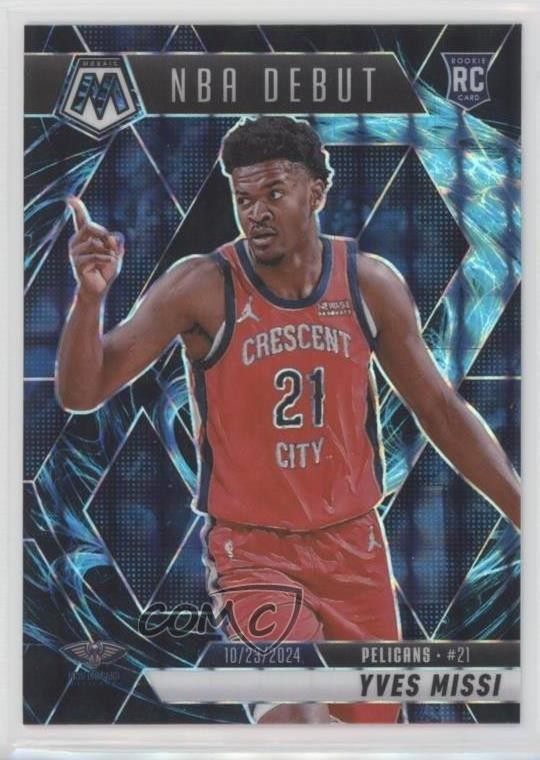 2024-25 Panini Mosaic NBA Debut Genesis Mosaic Prizm Yves Missi #255 Rookie RC