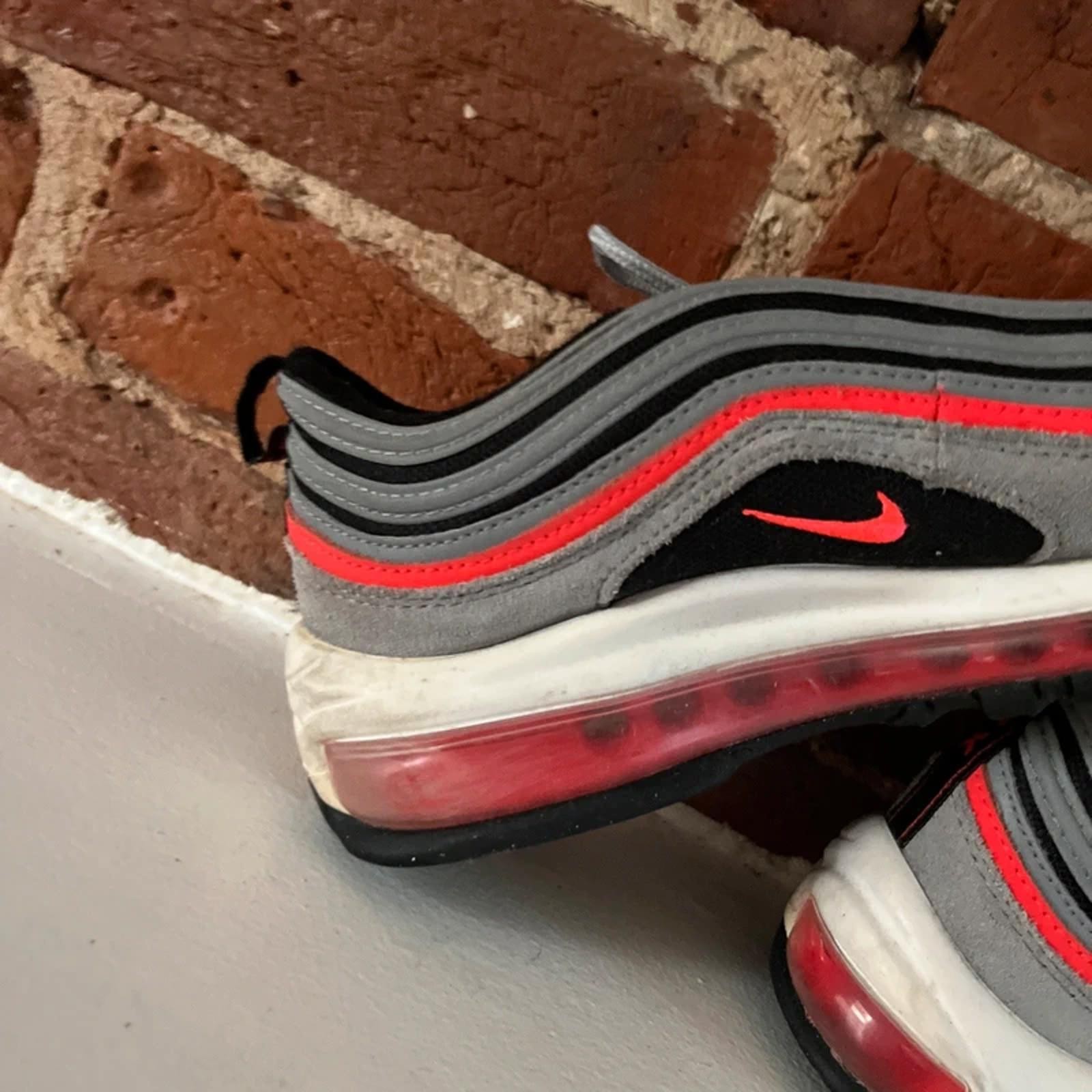 Nike Airmax 97’s Women’s Grey/Red Trainers | UK 5.5 image 6