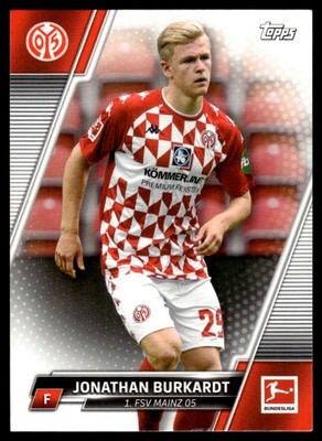 2021 TOPPS BUNDESLIGA SOCCER CARD JONATHAN BURKARDT #139 MAINZ 8070