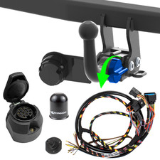 Anhängerkupplung abnehmbar +ES SPEZ 13p mit Vorbfür VW Transporter T5 V 12-15