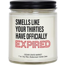 40th Birthday Gifts for Women – Funny “Your Thirties Have Large, White 