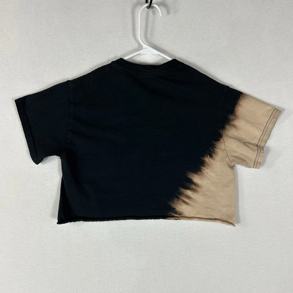 ACDC укороченный графический футболка женщин маленький черный галстук краситель коротким рукавом музыка рок футболка - Изображение 4 из 4