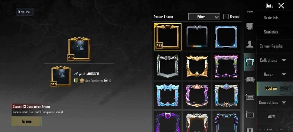 Vendo cuenta móvil Pubg 261Mythic, 44 Ultimates, 11xsuits, 9conq, 25 máx. CONTACTA CONMIGO Foto 4 de 4