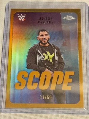 2026 WWE Topps Chrome Johnny Gargano - Scope true Gold  Refractor /50