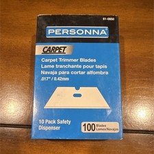 Personna 61-0850 Carpet Trimmer Blades .017" 0.42mm 100 Pack