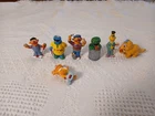 Vintage Sesame Street Figure Lot PVC Die Cast Toppers Ernie Oscar Cookie Toys