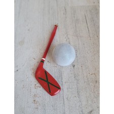 Vintage golf club ball set golfing ornament Xmas sport unique