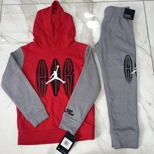 NIKE AIR JORDAN Sweatshirt Hoodie  Jogger Pants Set Boys Size 7: NWT