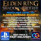 Elden Ring + Shadow of The Erdtree PS4+PS5 ALL Items Base Game & 2 BILLION Runes