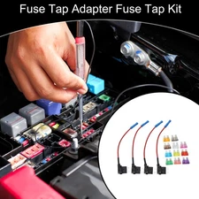 DC 32V Medium Fuse Tap Adapter w/ 11 2A+3A+5A+7.5A+10A+15A+20A Blade Style Fuse