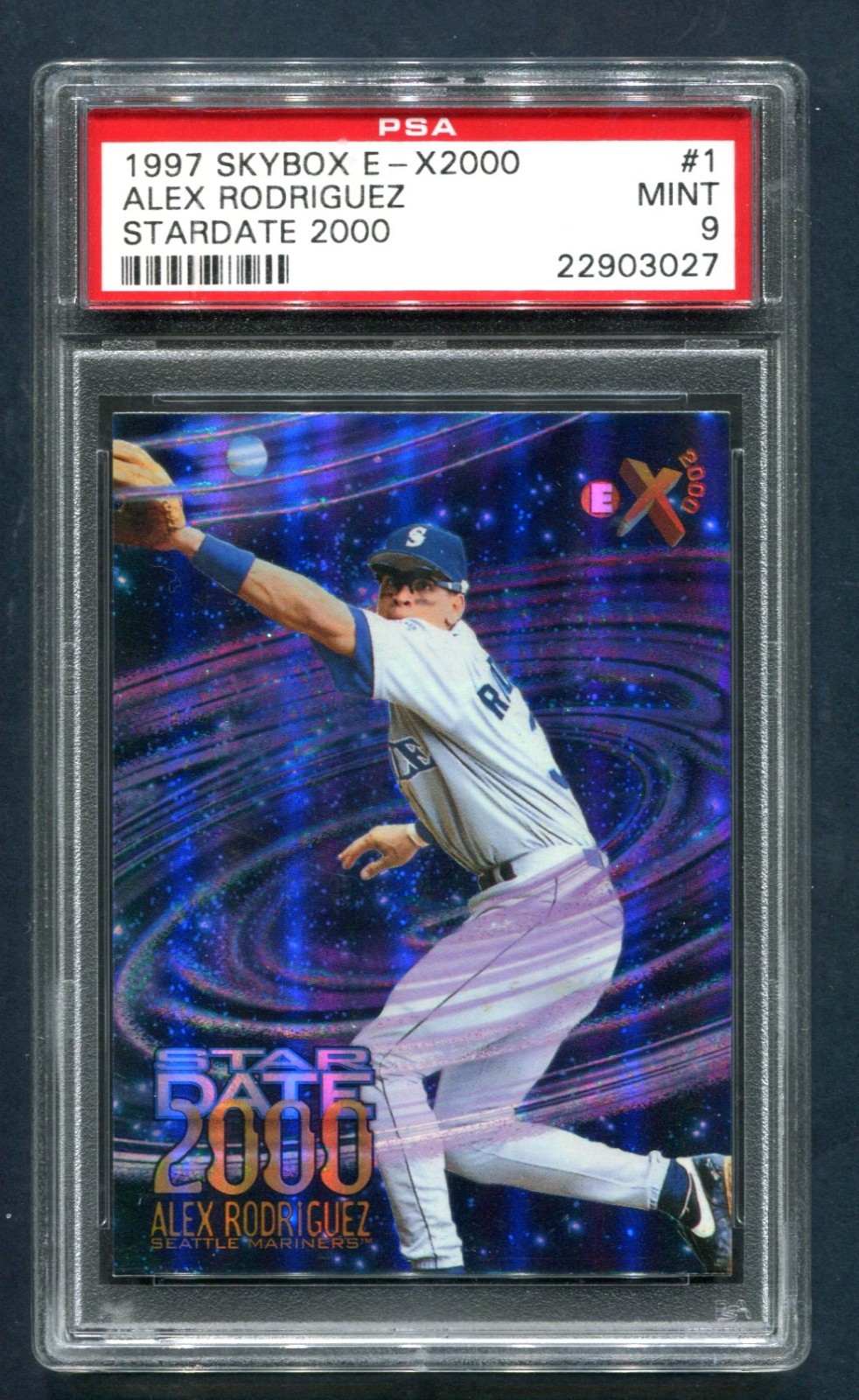 1997 Skybox E-X2000 Alex Rodriguez Stardate 2000 PSA 9 MINT
