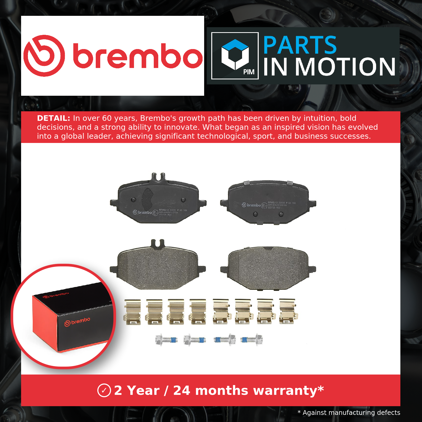 2x ✅Fits BREMBO P 50 168 Brake Pad Set, disc brake P 50 168 Brake pa ⭐UK Seller⭐ - Image 3