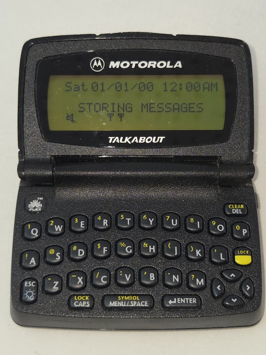 may2ページ Vintage Motorola TalkAbout 2Way Text Pager A06QBB5806AA with