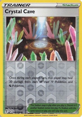  Crystal Cave 144/203 - Reverse Holo - SWSH07: Evolving Skies - NM