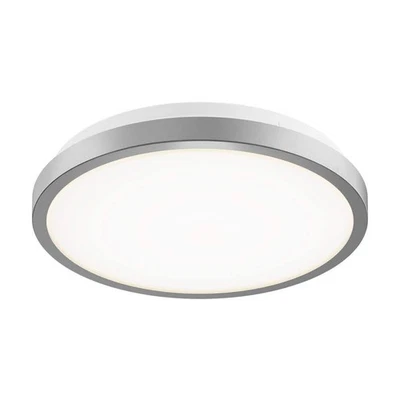 ARTIKA Europa 10 in. Light Silver Selectable CCT LED Flush Mount Ceiling Light With Rem