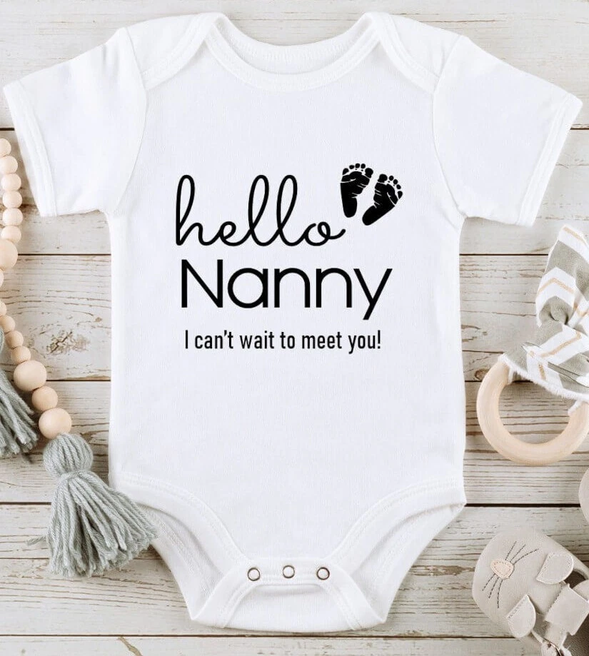 Baby announcement vest sale