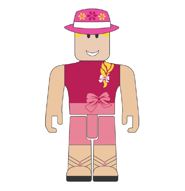 Roblox Menina (Aplique 5cm / 30 unids)