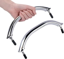 2X Marine Stainless Steel Polished 8.25" Boat Handle Grab Heavy Duty Grab Handle