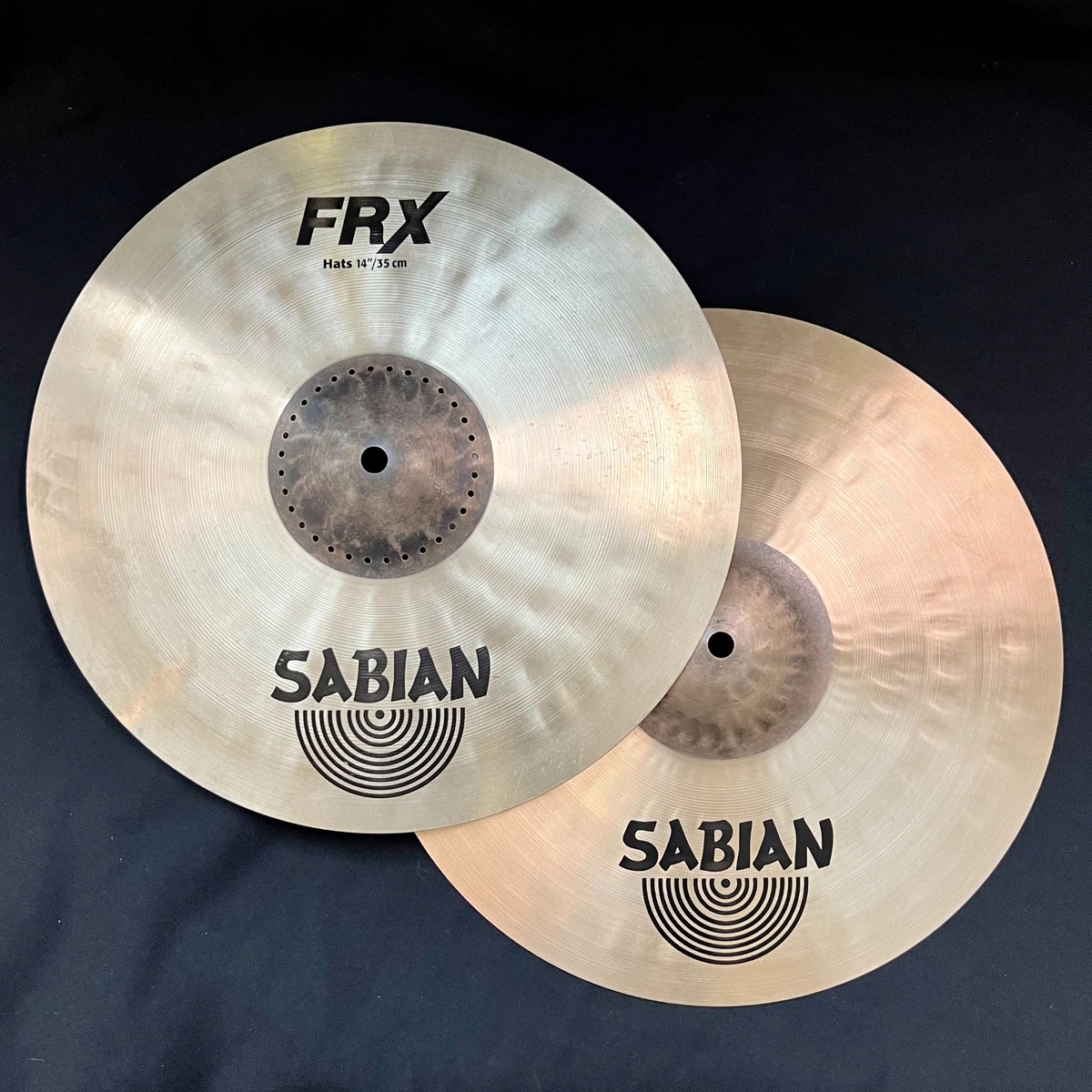 Sabian FRX 14 inch Hi Hats Old Logo 812gm 1241gm eBay