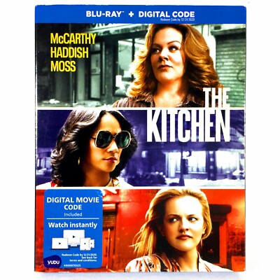The Kitchen (Blu-ray Disc, 2019, Widescreen) Like New w/ Slip ! Melissa McCarthy