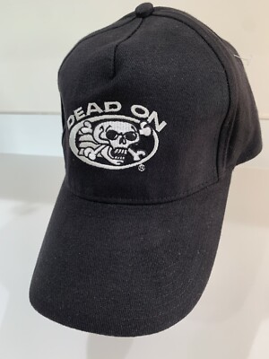 Dead On Tools Cap Hat Embroidered Black Skull Ghost NASCAR Racing NEW