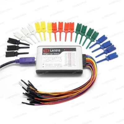 LA1010 USB Logic Analyzer 100M Max Sample Rate 16-Channel MCU/ARM/FPGA Deb