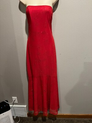 Women's JESSICA MCCLINTOCK for GUNNE SAX Sparkle Strapless Mermaid Dress  11/12 | eBay