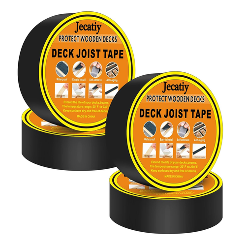 MOLYLY Butyl Joist Tape 2-Inch X 50-Foot – 10 Rolls, Waterproof Deck Joist Protection