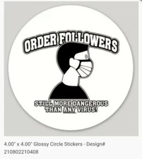 Mask 😷 People are SHEEPLE 🐑 Bumper stickers lot of 3 HOAX FRAUD  3 PACK