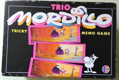 Trio Mordillo Tricky Memo Game  1989/1990 Spiel unbenutzt komplett Karton