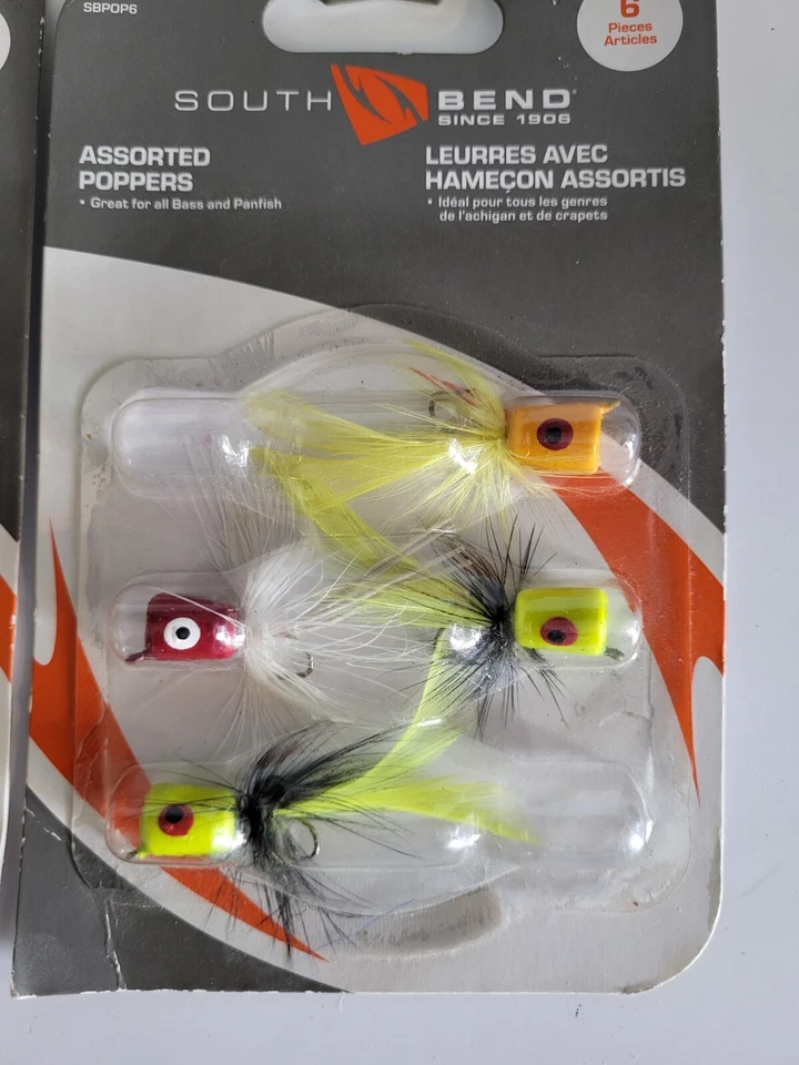 Kit de señuelos de pesca SouthBend 6 piezas surtidos Poppers SBPOP6 - 28 en total Foto 3 de 3