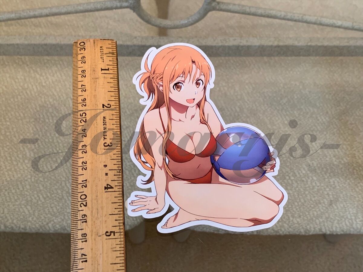 Sword Art Online - Anime- Asuna Yuuki d. Bikini Sun Fun Sticker Vinyl Decal  SAO