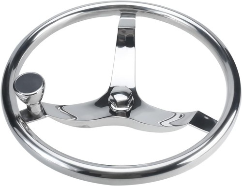 Volante marino para barco de 3 radios de 13-1/2 pulgadas de acero inoxidable con tuerca de 1/2"-20 - Imagen 17 de 20