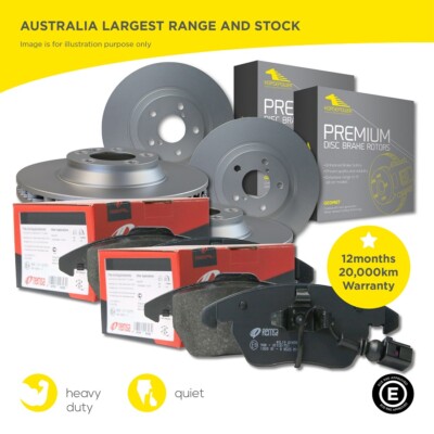 Detroit Axle - 8pc Brake Kit for Audi A4 A5 Quattro, Botswana