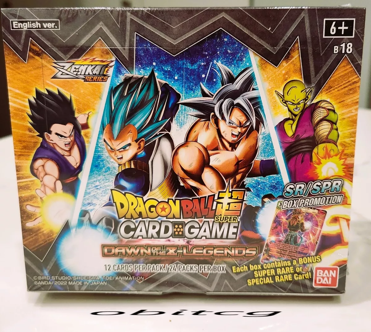 Buy Dragon Ball Super Card Game Dawn of the Z-legends Booster Pack