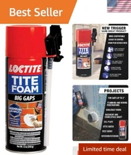 Spray Foam Insulation for Interior & Exterior Gaps – Tite Foam 12 oz