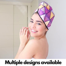 Absorbent Microfibre Large Hair Towel Wrap Turban Fast Quick Drying Anti Frizz 