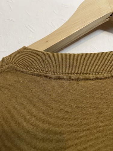 Uniqlo Men’s Sweatshirt Top Khaki Tan Long sleeve Crew Neck Tee Shirt Size L - Picture 9 of 11