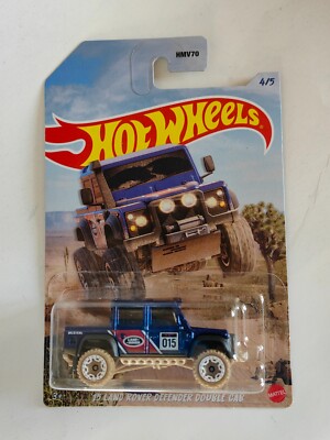 Hot Wheels '15 Land Rover Defender Double Cab Truck blau #015 MOC