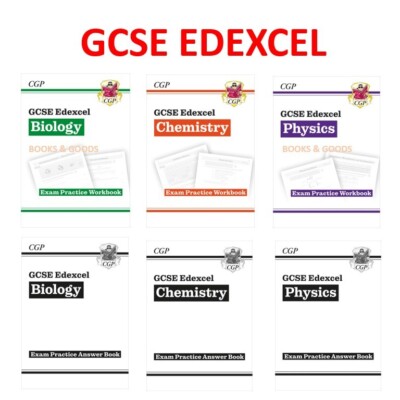 GCSE Edexcel Triple Science Biology Physics Chemistry Workbook & Answers CGP