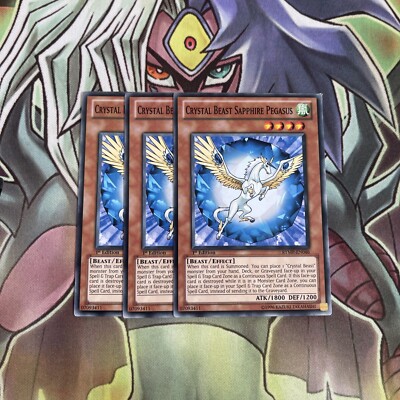 RYMP-DE046 x3 Kristallungeheuer Saphir Pegasus Common Top Zustand Yugioh