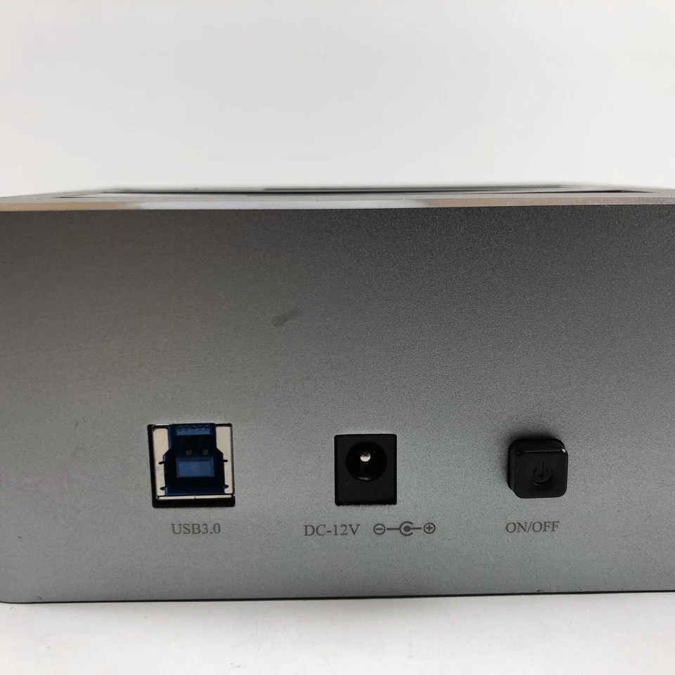 Inateck Aluminum USB 3.0 Dual Bay Hard Drive SATA Docking Station Offline Clone - Image 4 of 4