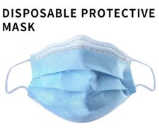 50 PCS Comfort Soft Blue Face Mask Mouth Nose Protector Respirator Masks
