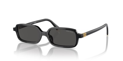 miu miu★SALE★5BA289 MIU MIU MU 11ZS 16K5S0 Black Gold Dark Grey Lens Women