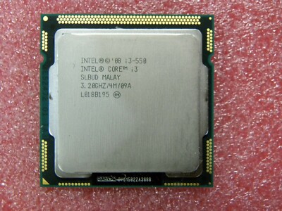 Intel Core i3-550 3.2GHz 4MB 2.5GT/s SLBUD LGA1156 Desktop CPU Processor