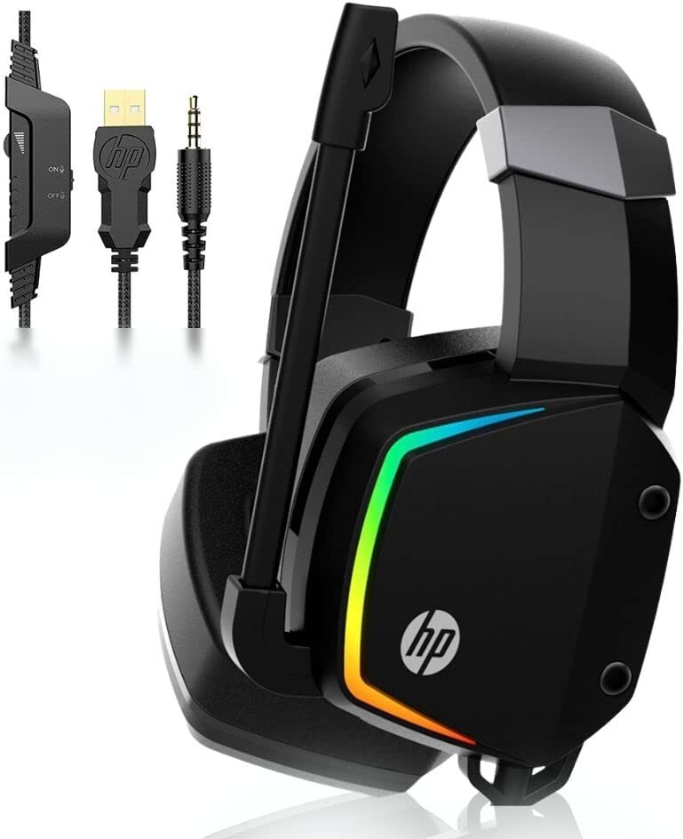 HP Noise Cancelling Gaming Headset with Microphone. Over Ear 