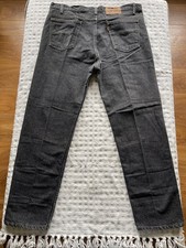 Vintage Levi's 505 Jeans Mens W40 L30 Black Wash Denim Pants Orange Tab USA